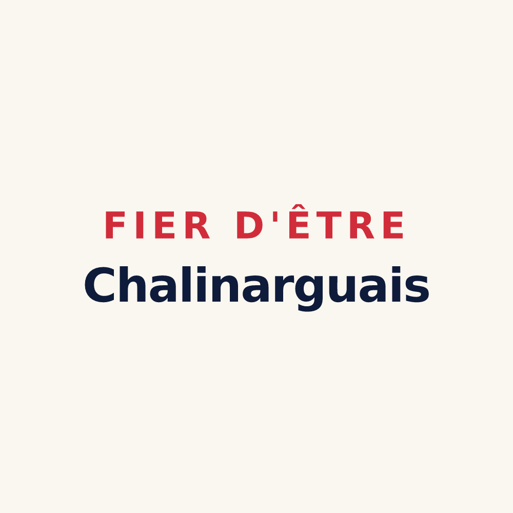 Tasse « Fier d'être Chalinarguais » — design pour Chalinargues