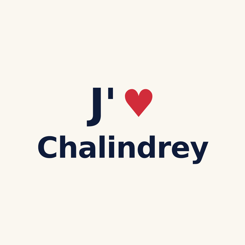 Tasse personnalisée Chalindrey — design J'aime Chalindrey