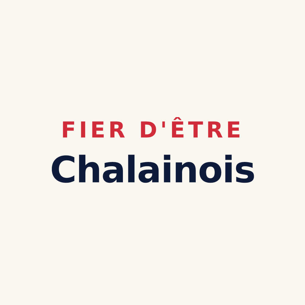 Tasse « Fier d'être Chalainois » — design pour Challain-la-Potherie