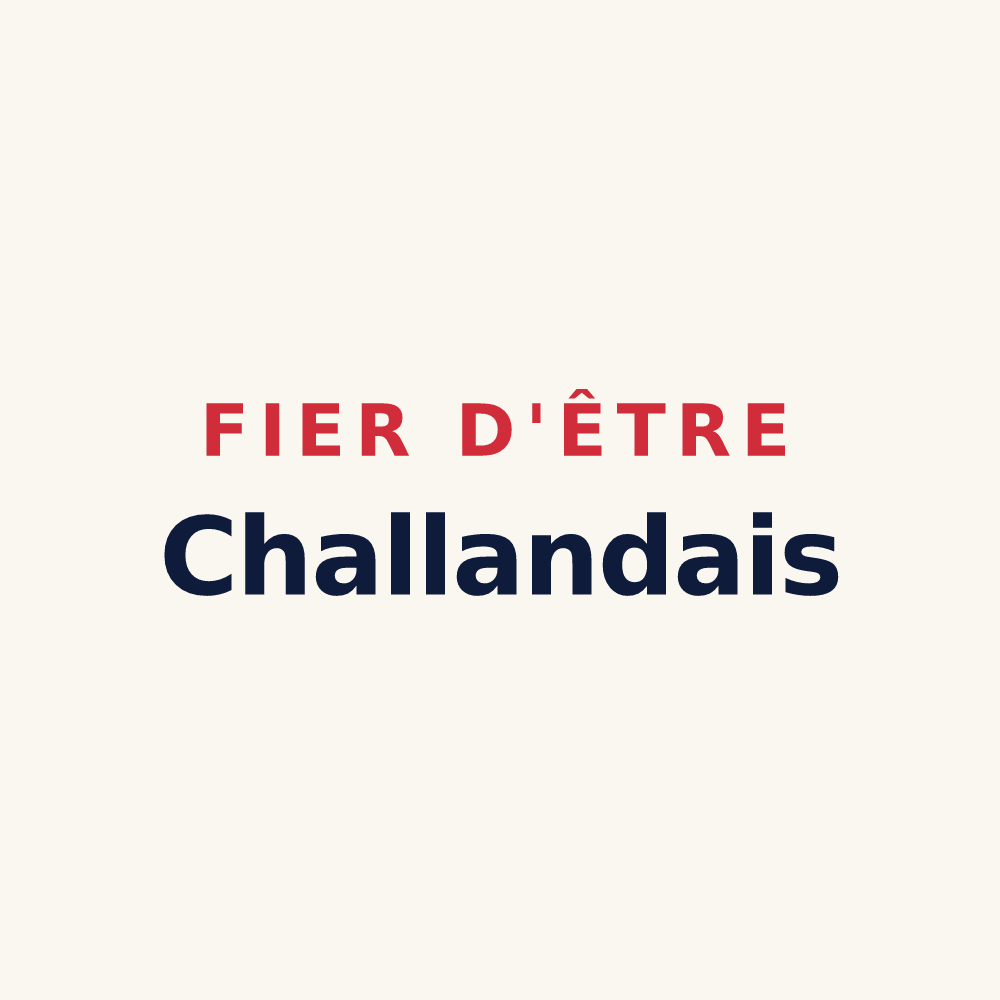 Tasse « Fier d'être Challandais » — design pour Challans