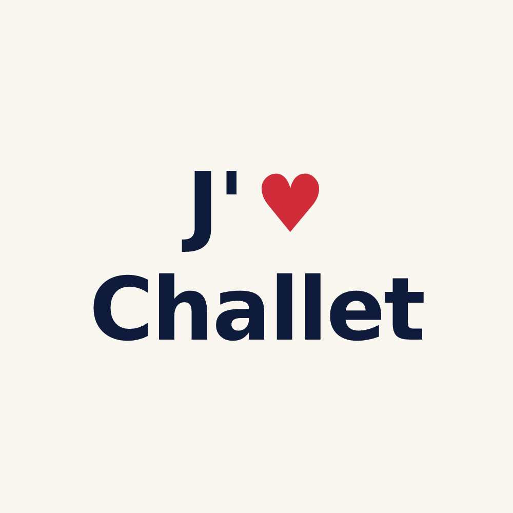 Tasse personnalisée Challet — design J'aime Challet