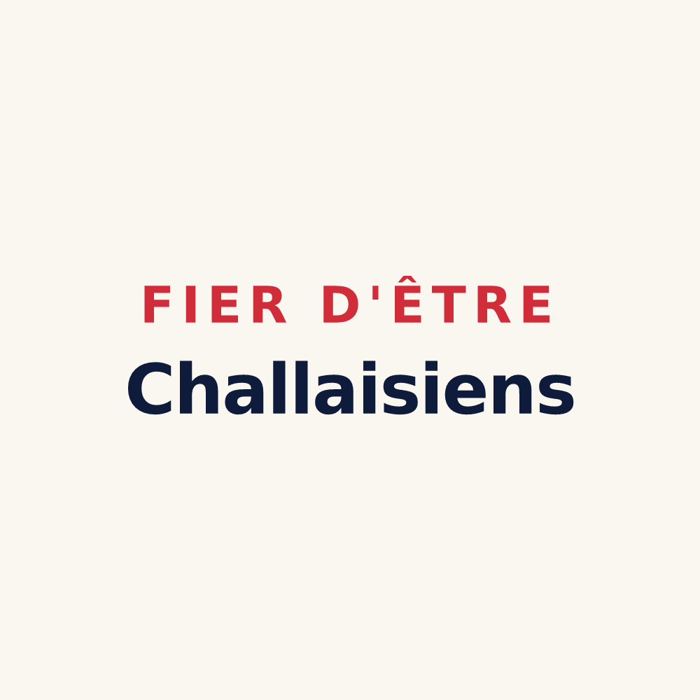 Tasse « Fier d'être Challaisiens » — design pour Challex