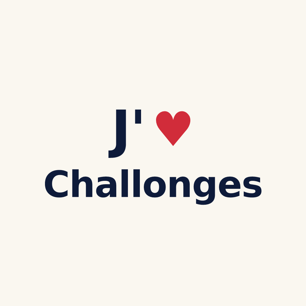 Tasse personnalisée Challonges — design J'aime Challonges