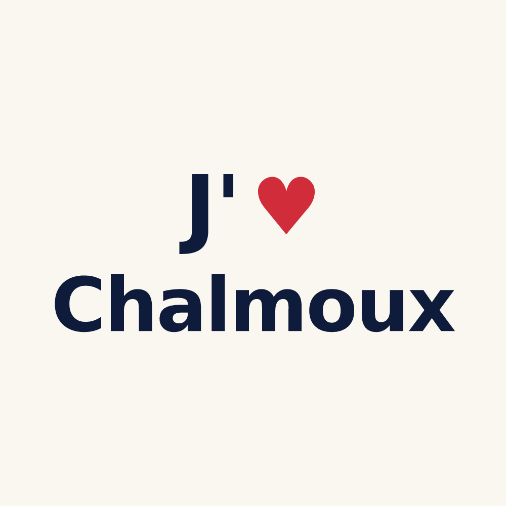 Tasse personnalisée Chalmoux — design J'aime Chalmoux