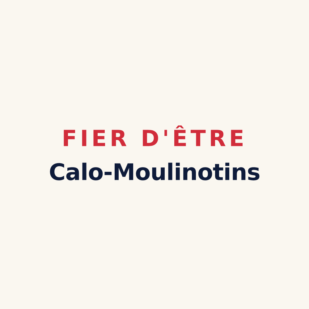 Tasse « Fier d'être Calo-Moulinotins » — design pour Chalou-Moulineux