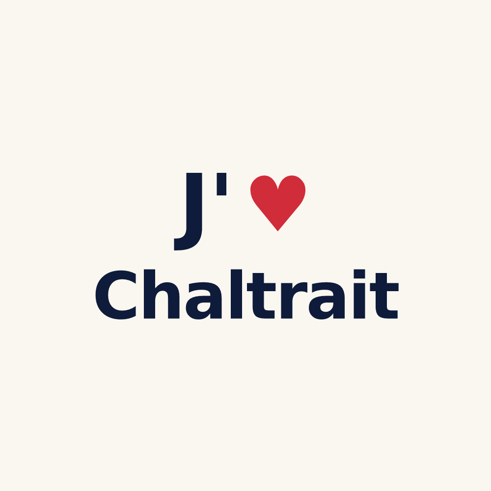 Tasse personnalisée Chaltrait — design J'aime Chaltrait