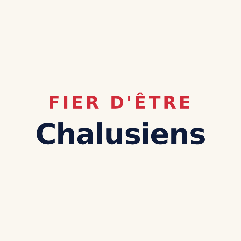 Tasse « Fier d'être Chalusiens » — design pour Châlus