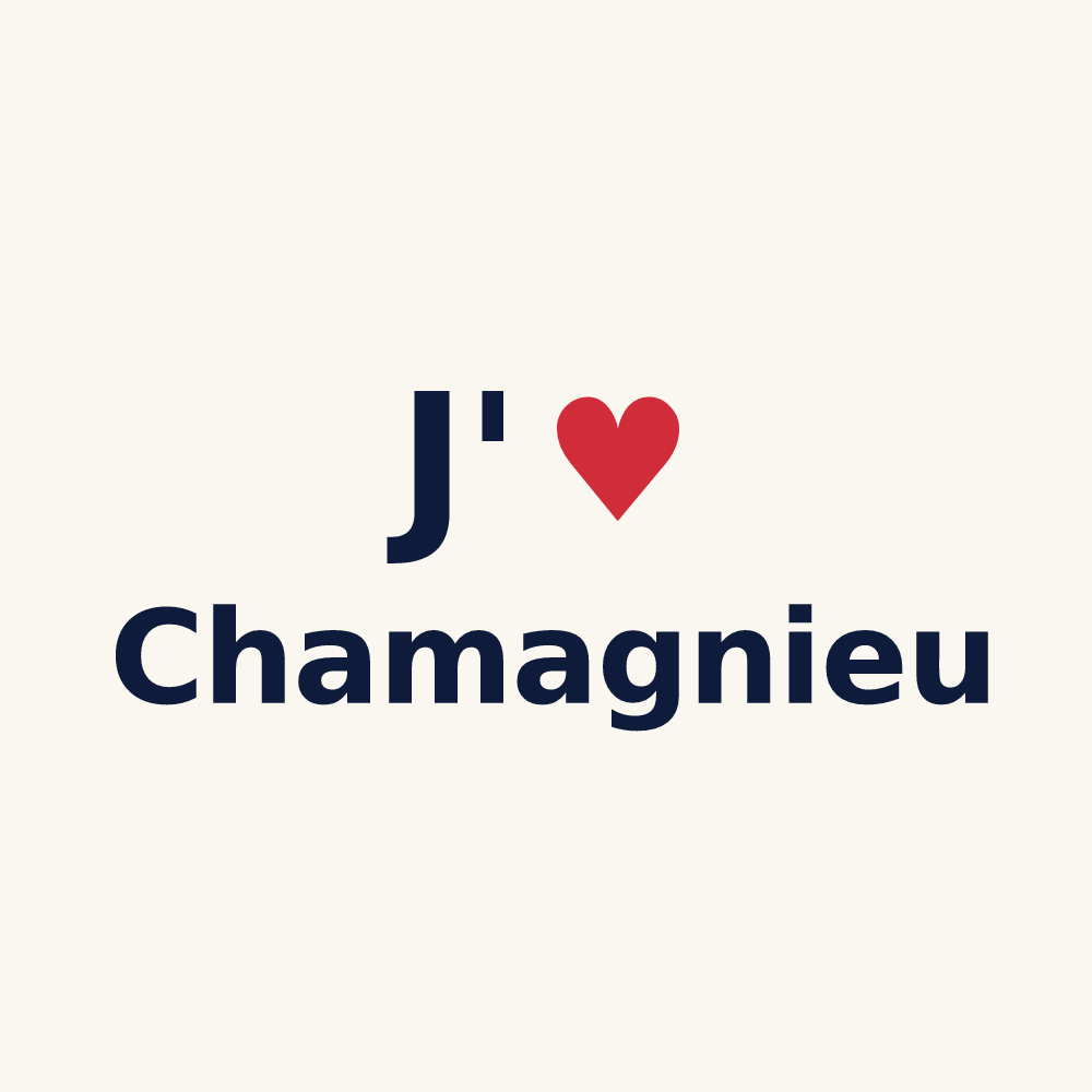 Tasse personnalisée Chamagnieu — design J'aime Chamagnieu
