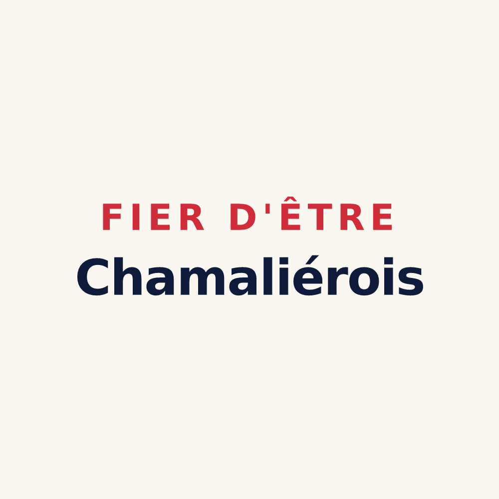 Tasse « Fier d'être Chamaliérois » — design pour Chamalières