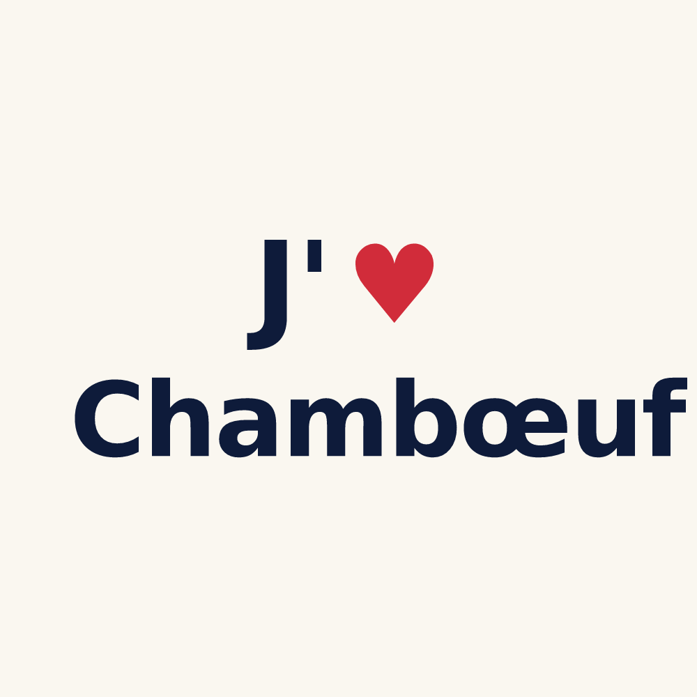Tasse personnalisée Chambœuf — design J'aime Chambœuf