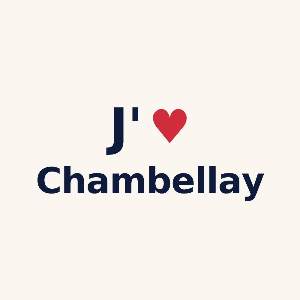 Tasse personnalisée Chambellay — design J'aime Chambellay