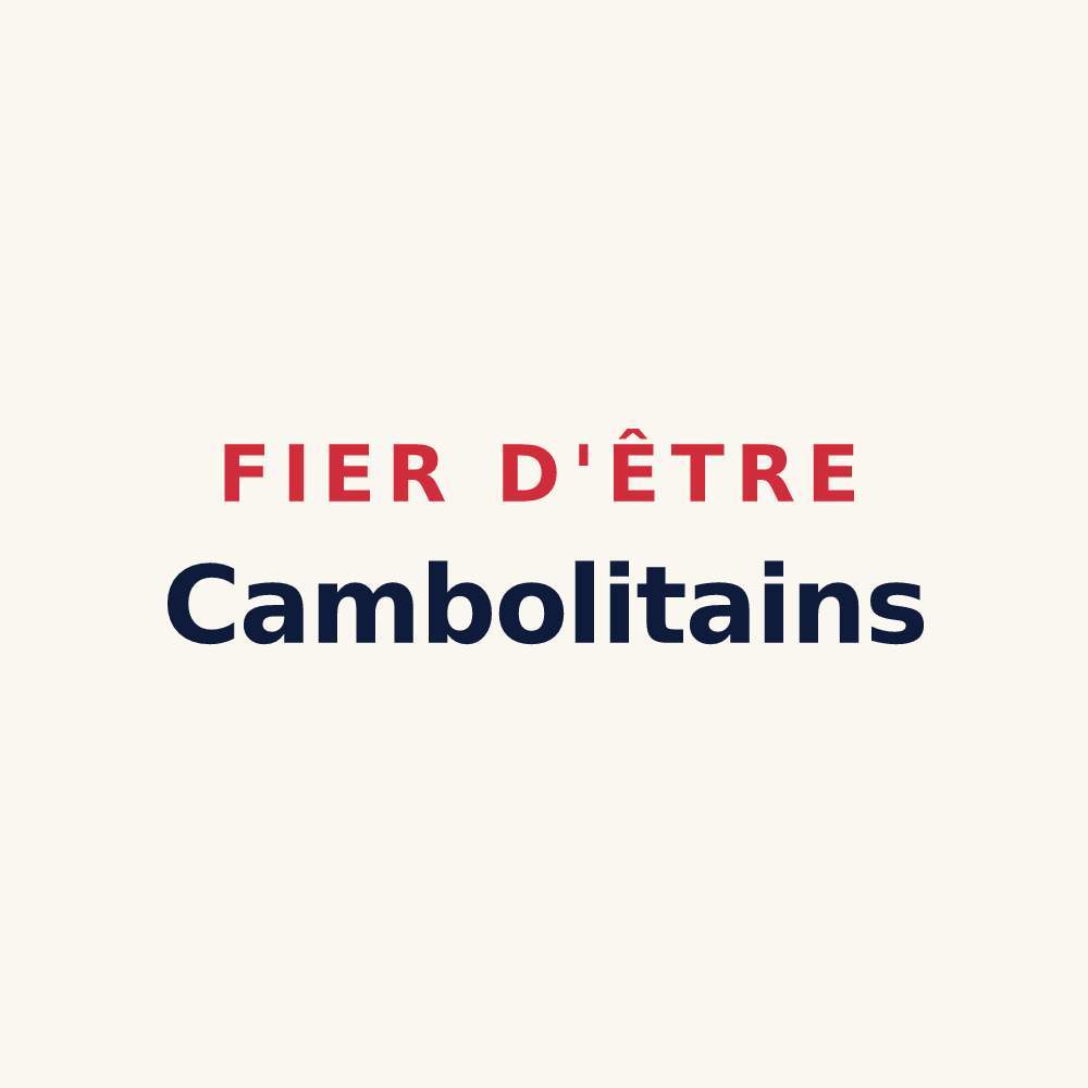Tasse « Fier d'être Cambolitains » — design pour Chambellay