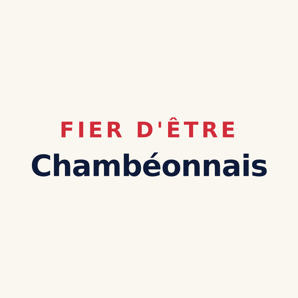 Tasse « Fier d'être Chambéonnais » — design pour Chambéon
