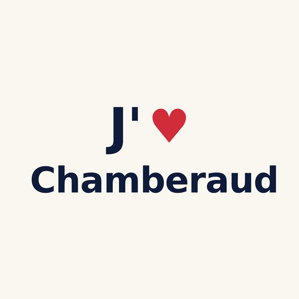Tasse personnalisée Chamberaud — design J'aime Chamberaud
