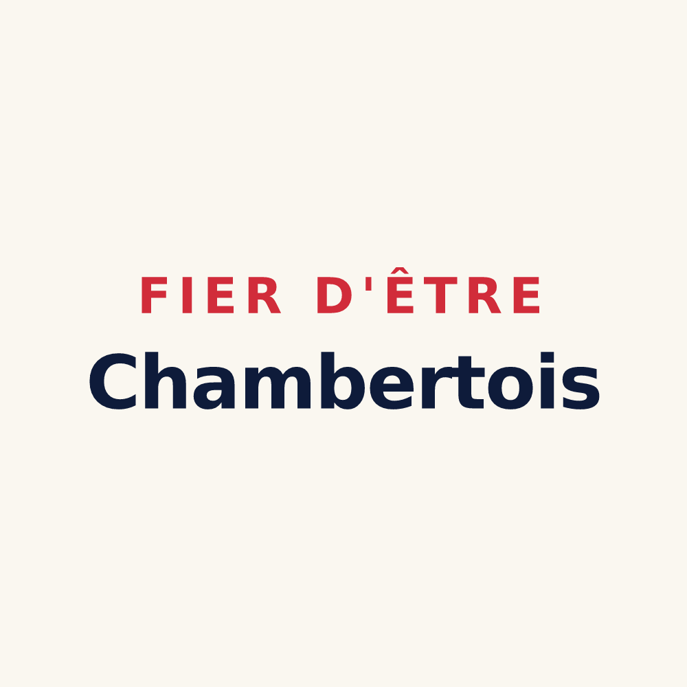 Tasse « Fier d'être Chambertois » — design pour Chamberet