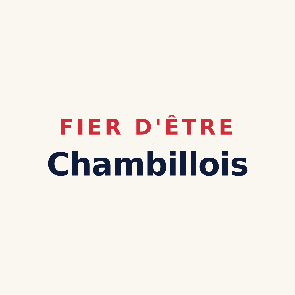 Tasse « Fier d'être Chambillois » — design pour Chambilly