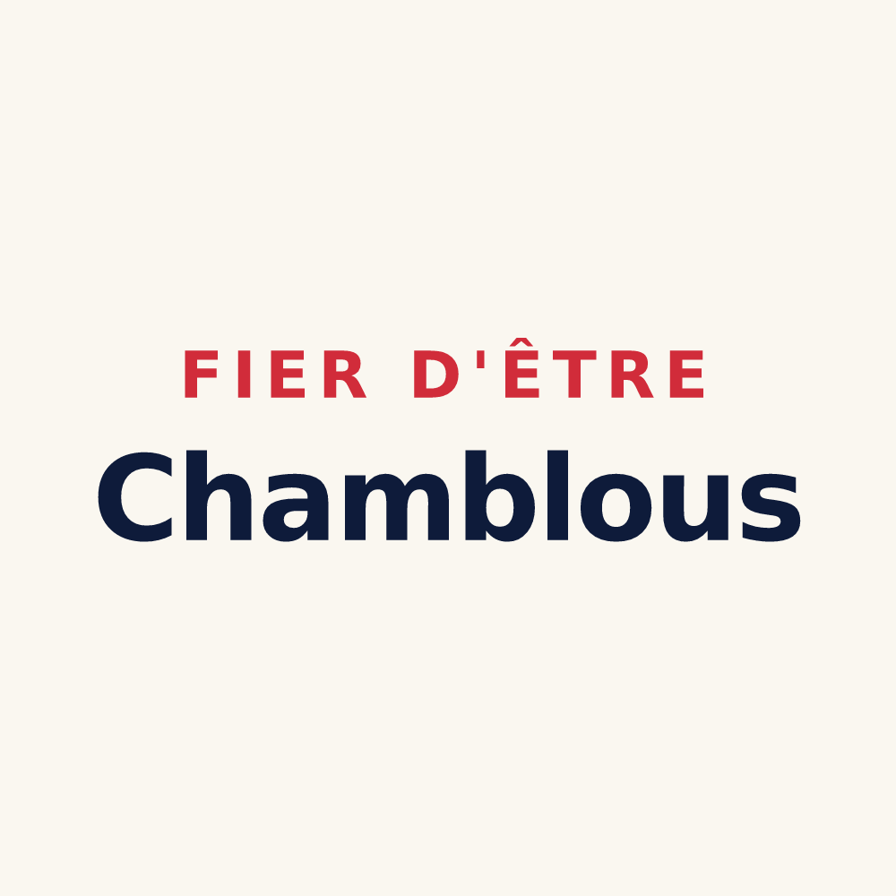 Tasse « Fier d'être Chamblous » — design pour Chambles