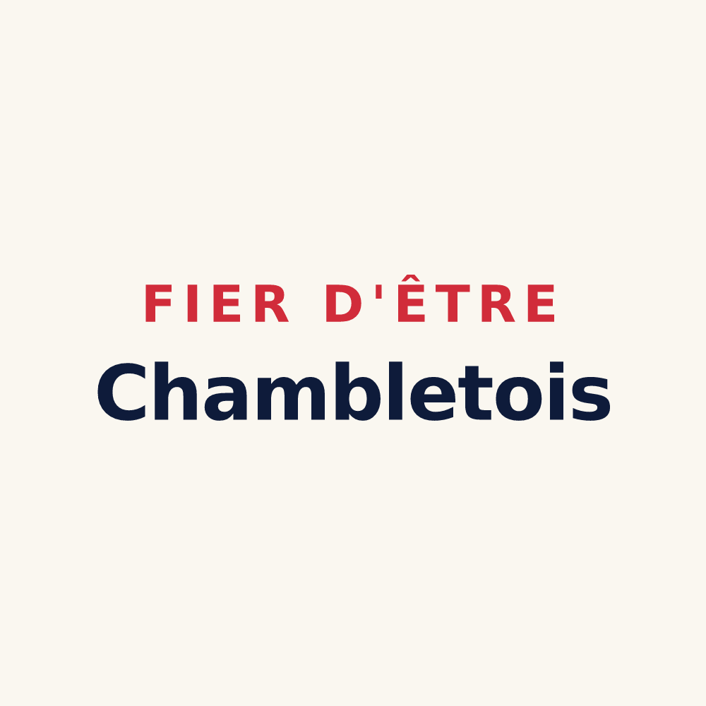 Tasse « Fier d'être Chambletois » — design pour Chamblet