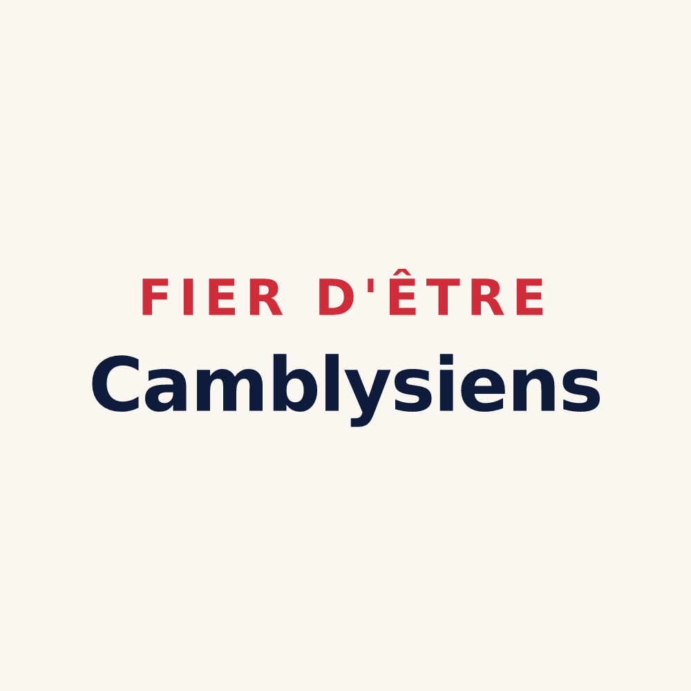 Tasse « Fier d'être Camblysiens » — design pour Chambly