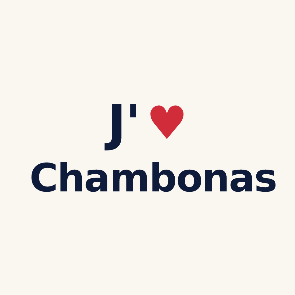 Tasse personnalisée Chambonas — design J'aime Chambonas