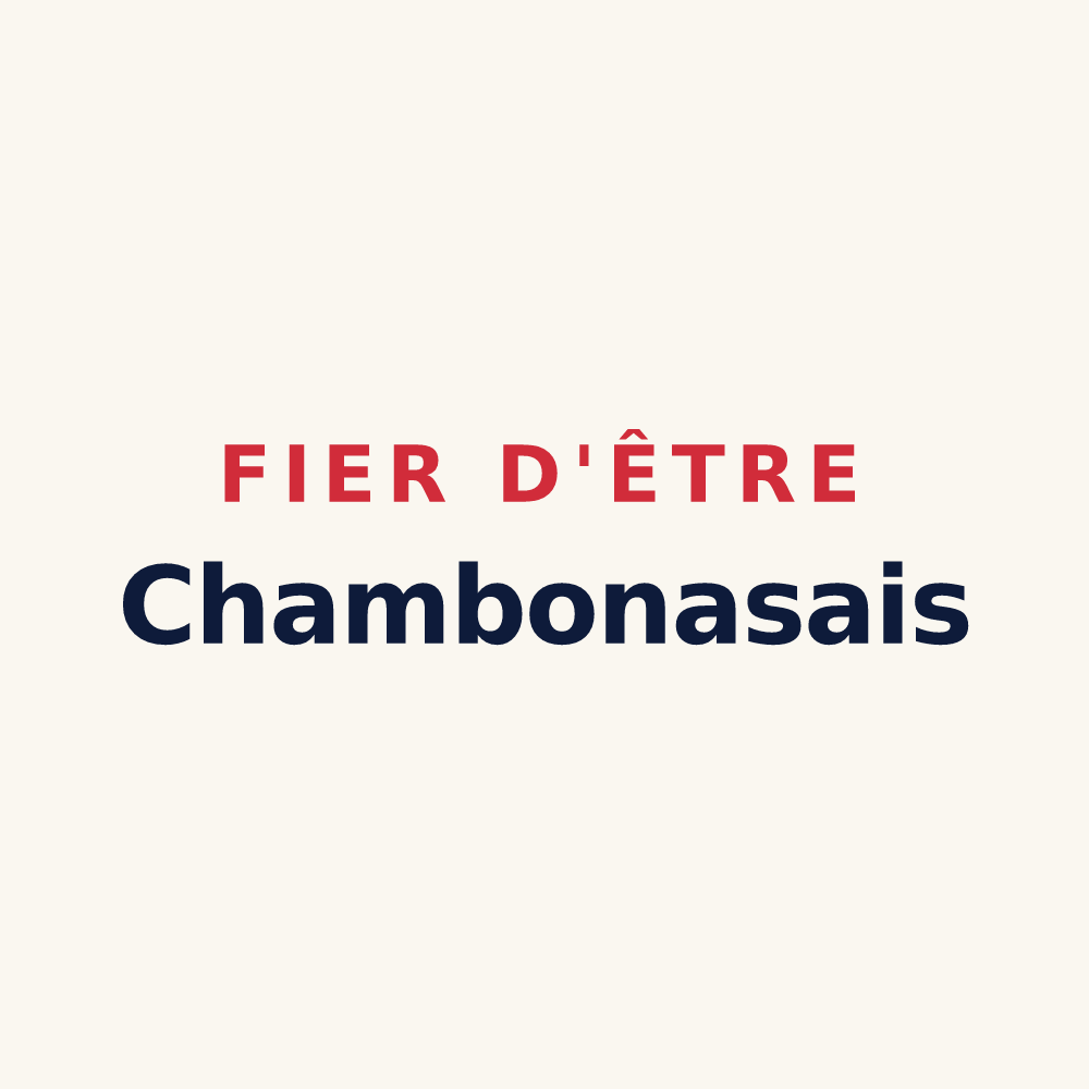 Tasse « Fier d'être Chambonasais » — design pour Chambonas