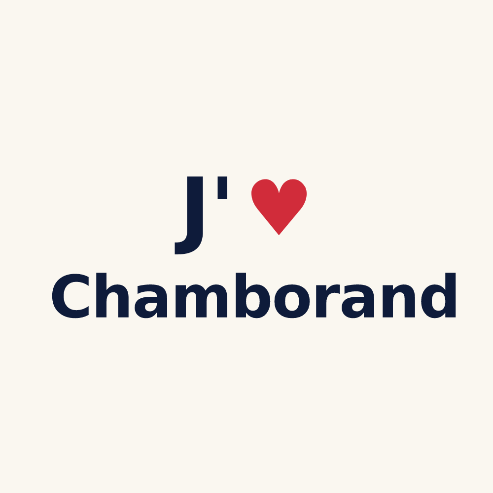 Tasse personnalisée Chamborand — design J'aime Chamborand