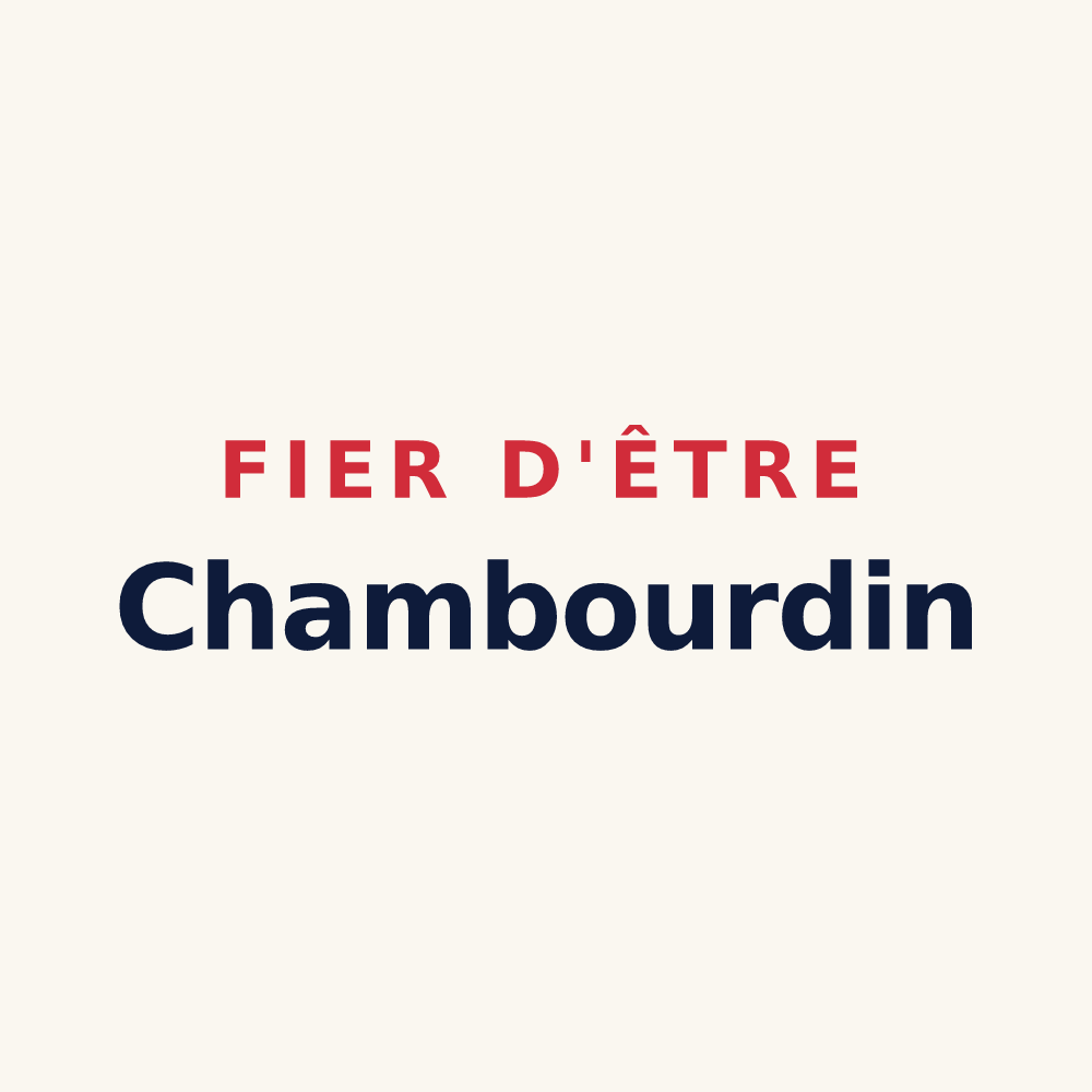 Tasse « Fier d'être Chambourdin » — design pour Chambord
