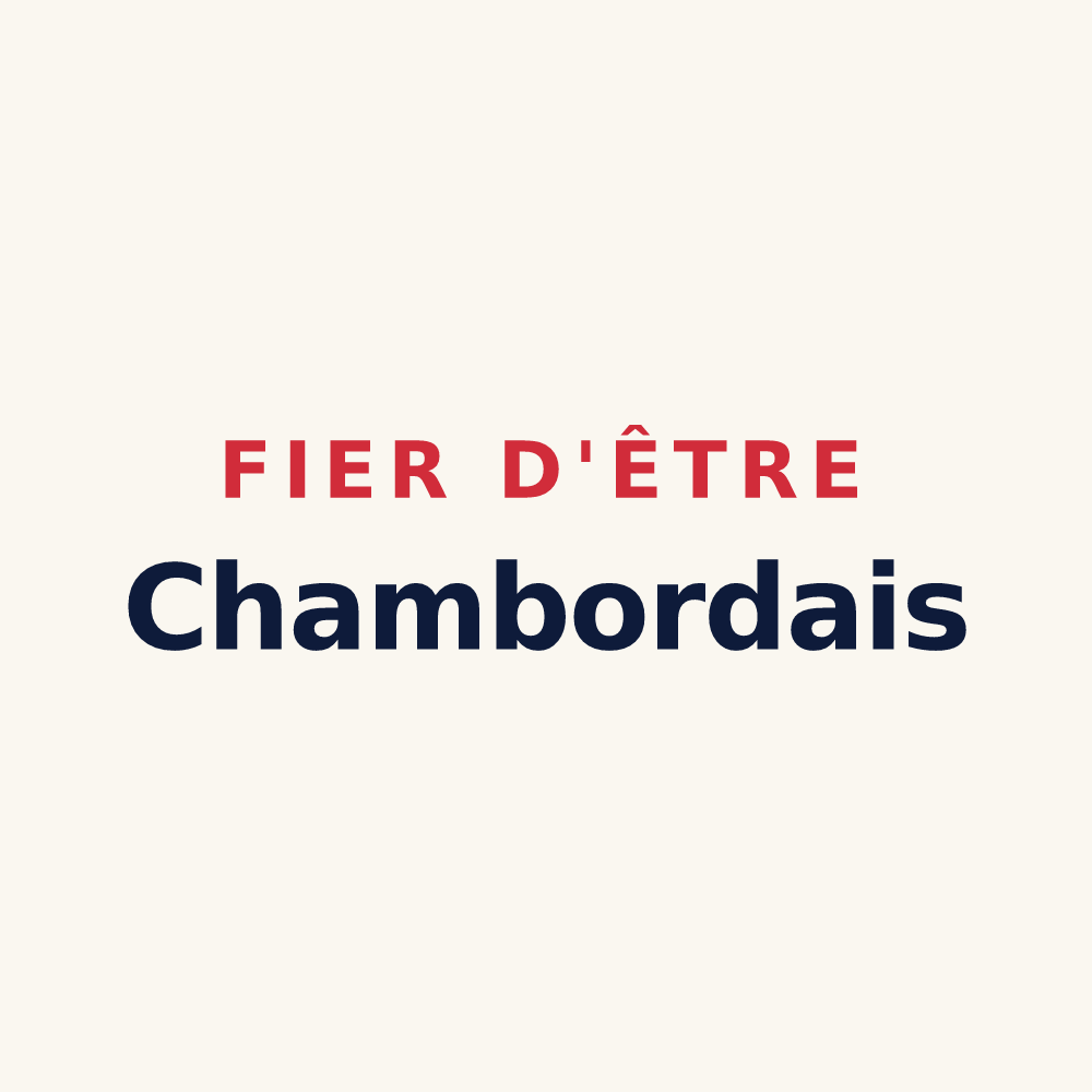 Tasse « Fier d'être Chambordais » — design pour Chambord