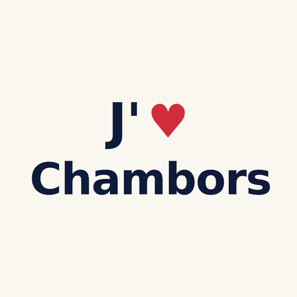 Tasse personnalisée Chambors — design J'aime Chambors