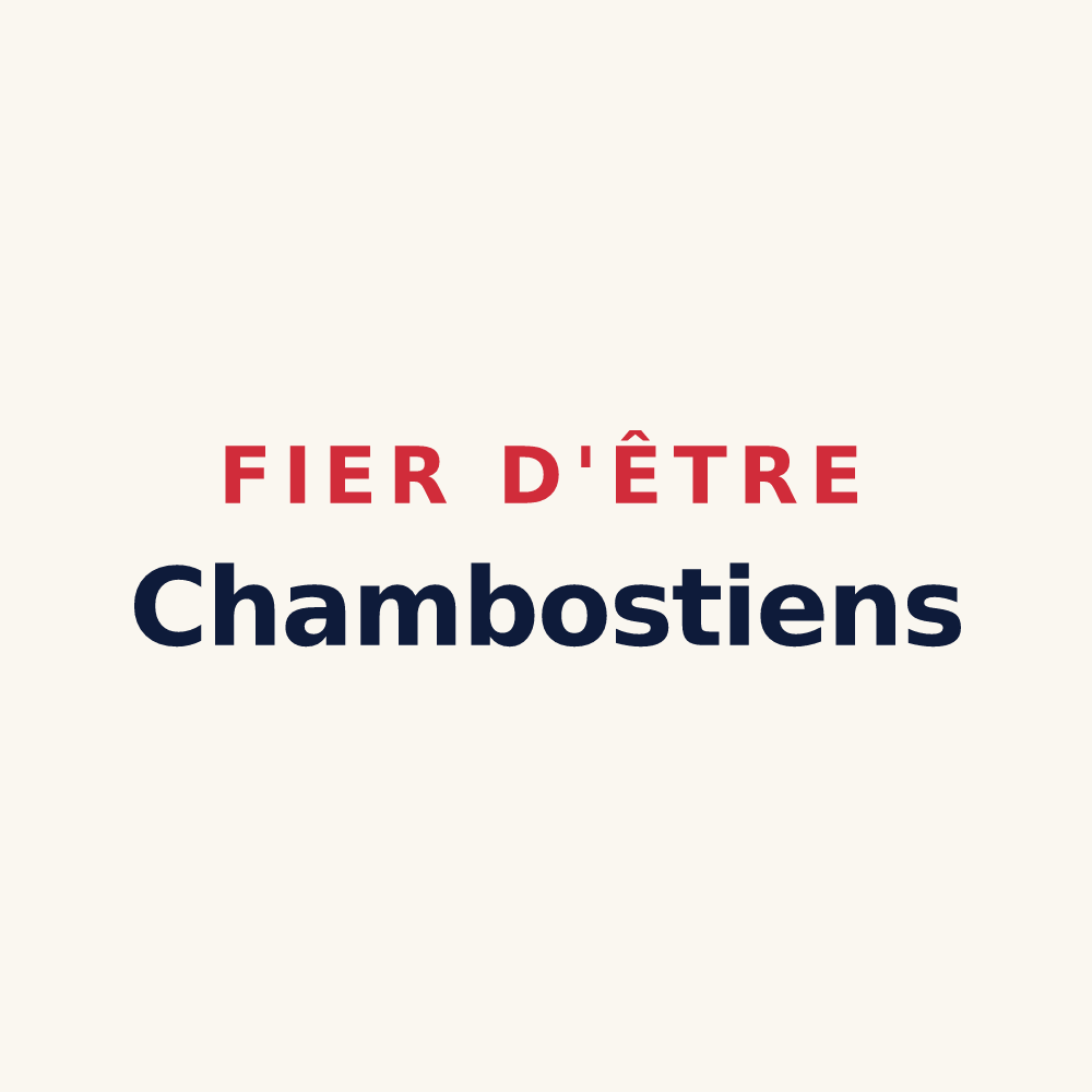Tasse « Fier d'être Chambostiens » — design pour Chambost-Longessaigne