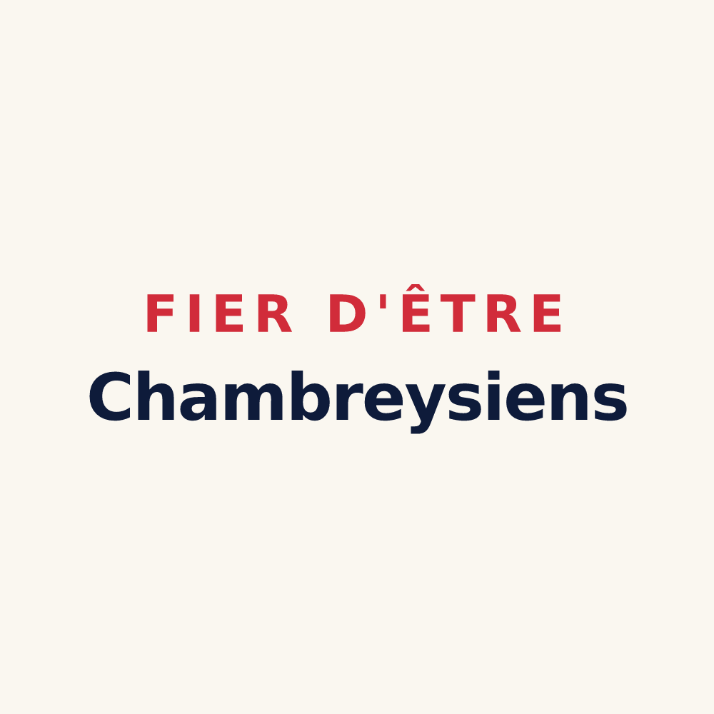Tasse « Fier d'être Chambreysiens » — design pour Chambrey