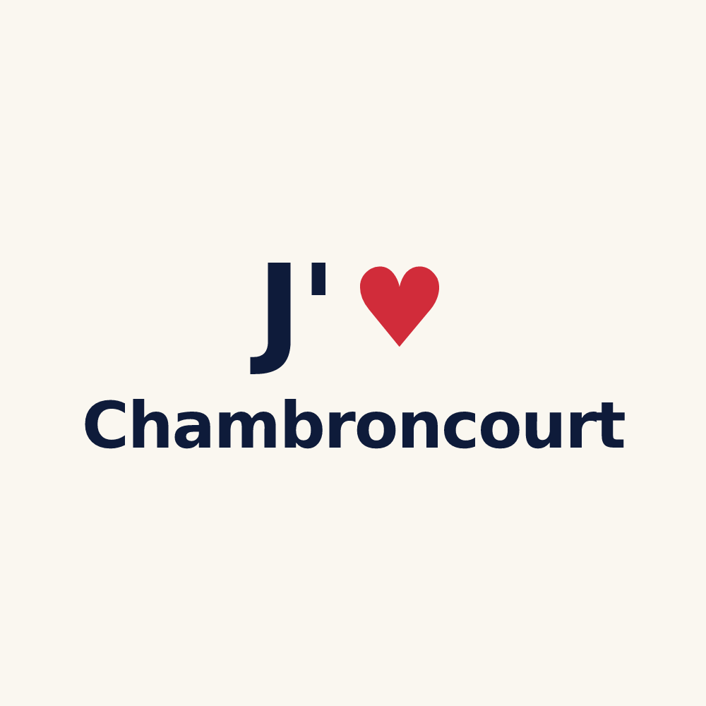 Tasse personnalisée Chambroncourt — design J'aime Chambroncourt