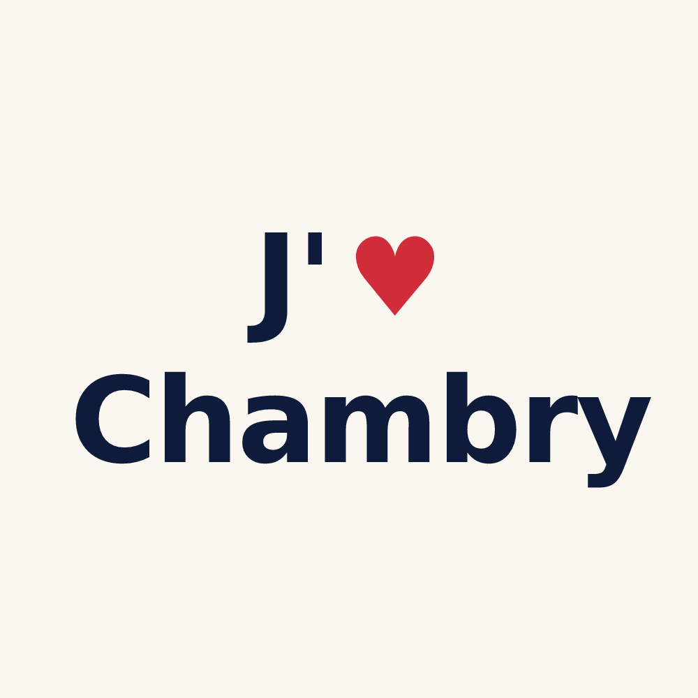 Tasse personnalisée Chambry — design J'aime Chambry