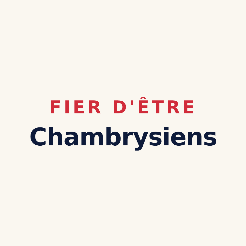 Tasse « Fier d'être Chambrysiens » — design pour Chambry