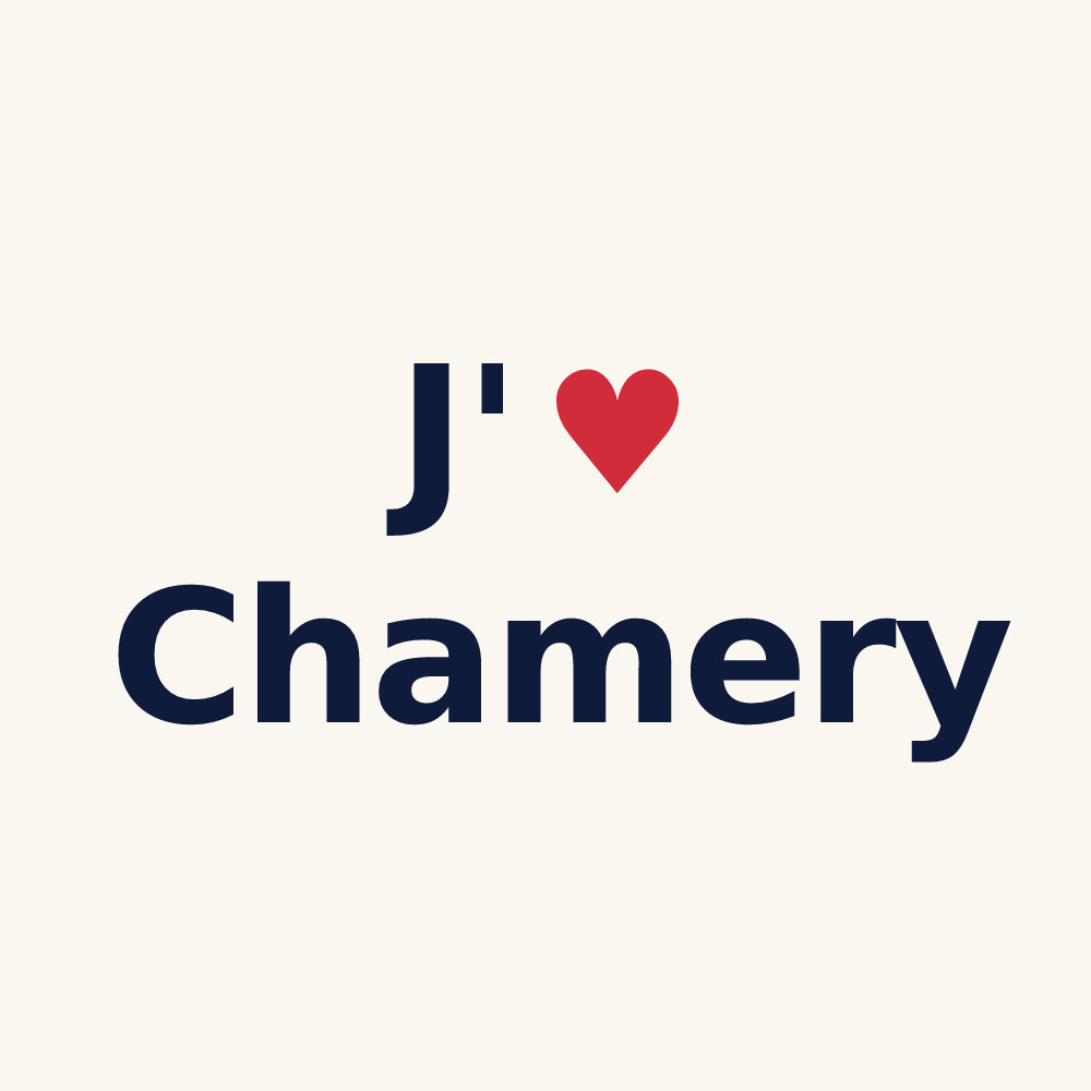 Tasse personnalisée Chamery — design J'aime Chamery