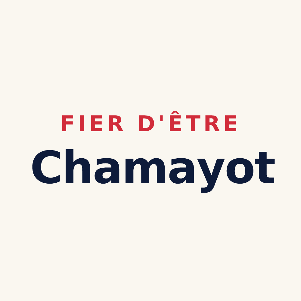 Tasse « Fier d'être Chamayot » — design pour Chamery