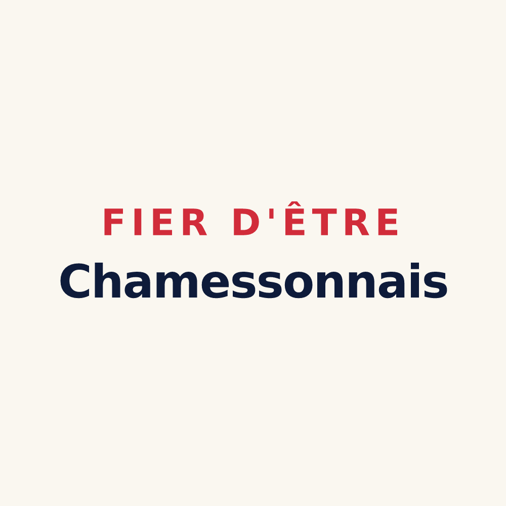 Tasse « Fier d'être Chamessonnais » — design pour Chamesson