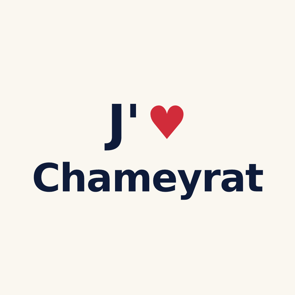 Tasse personnalisée Chameyrat — design J'aime Chameyrat