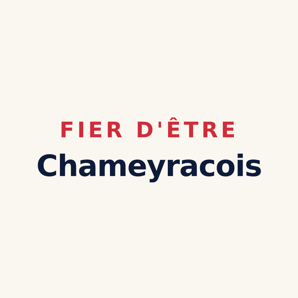 Tasse « Fier d'être Chameyracois » — design pour Chameyrat