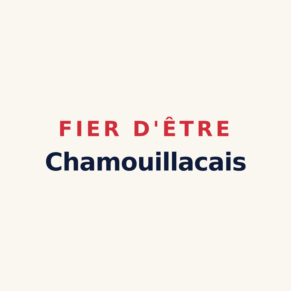 Tasse « Fier d'être Chamouillacais » — design pour Chamouillac
