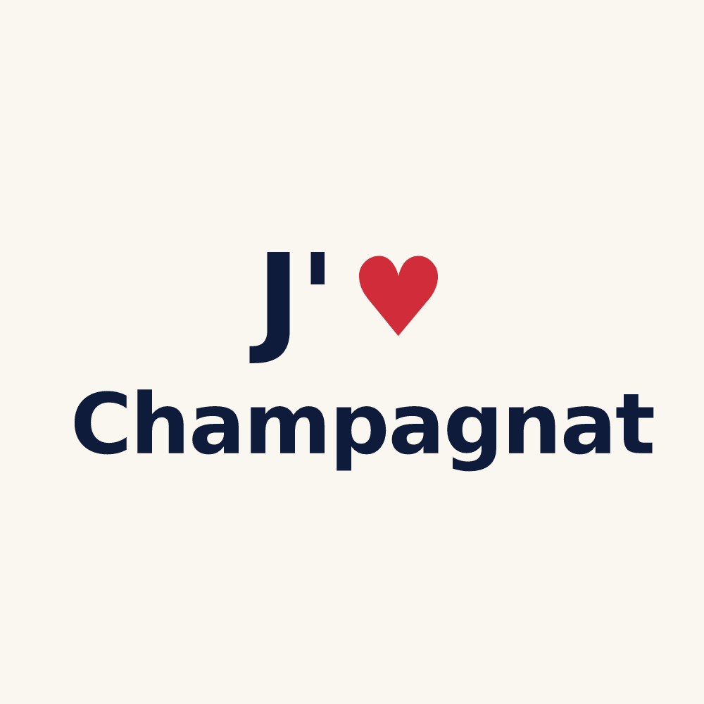Tasse personnalisée Champagnat — design J'aime Champagnat