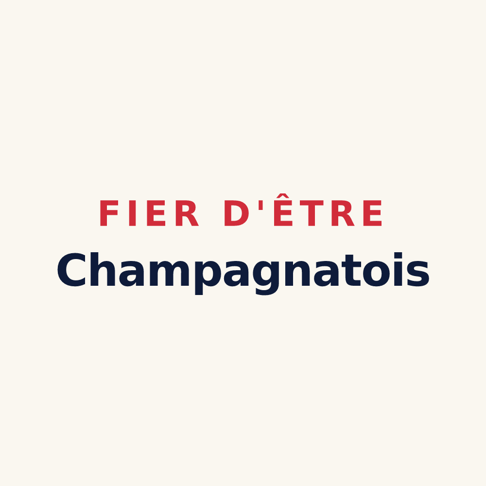 Tasse « Fier d'être Champagnatois » — design pour Champagnat