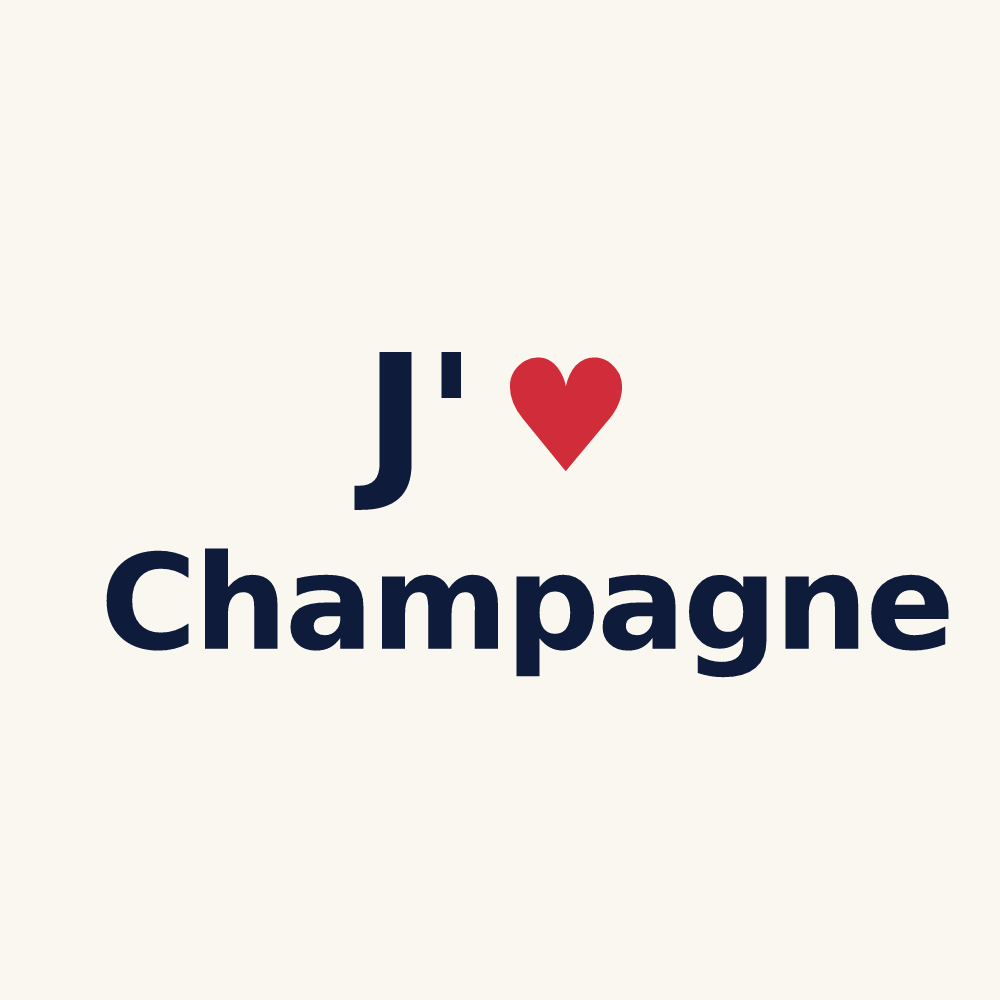 Tasse personnalisée Champagne — design J'aime Champagne