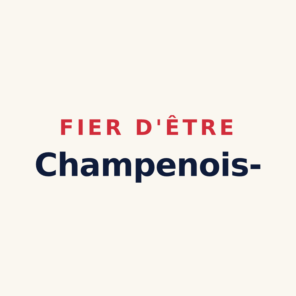 Tasse « Fier d'être Champenois- » — design pour Champagne-et-Fontaine