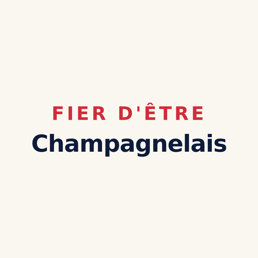 Tasse « Fier d'être Champagnelais » — design pour Champagné-les-Marais