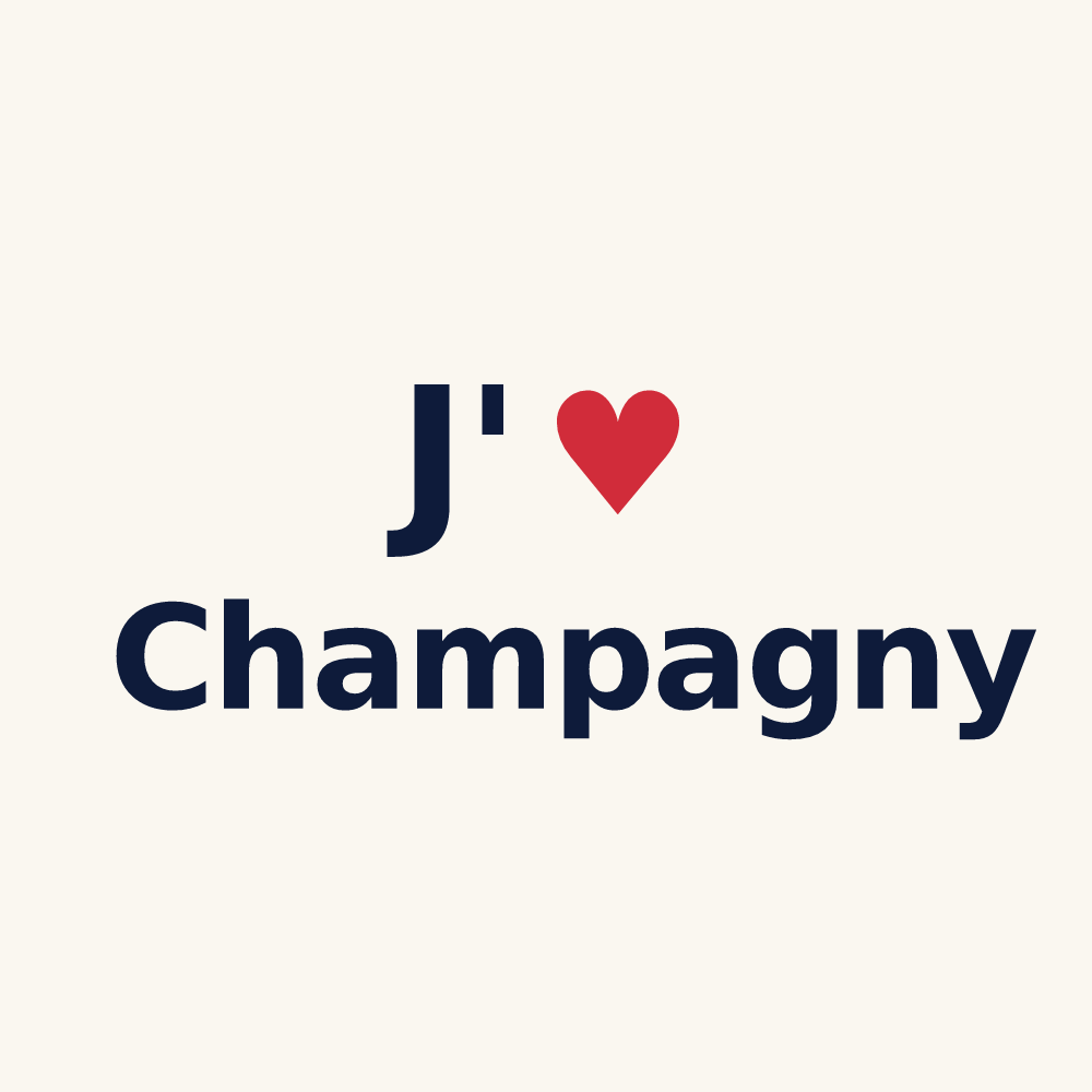 Tasse personnalisée Champagny — design « J'aime Champagny » imprimé sur la tasse