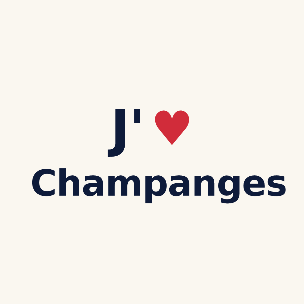 Tasse personnalisée Champanges — design J'aime Champanges