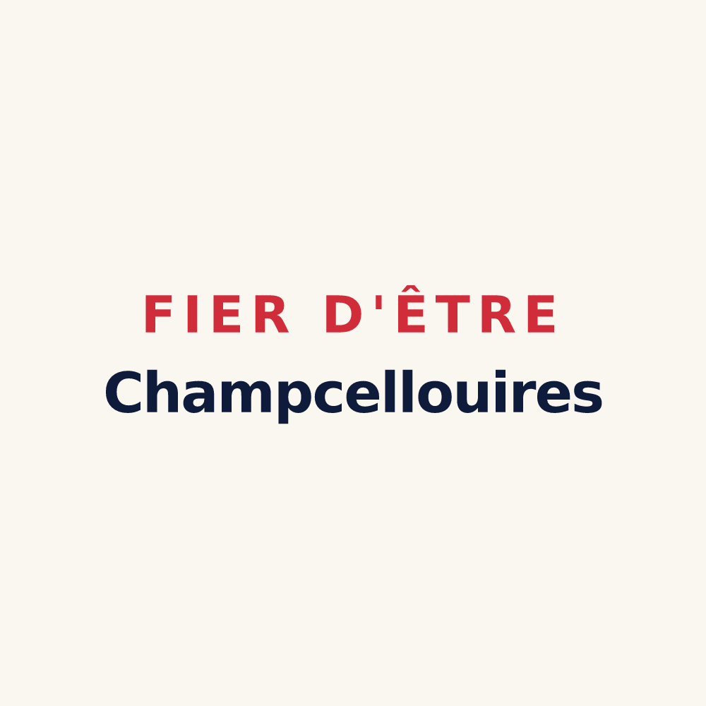 Tasse « Fier d'être Champcellouires » — design pour Champcella