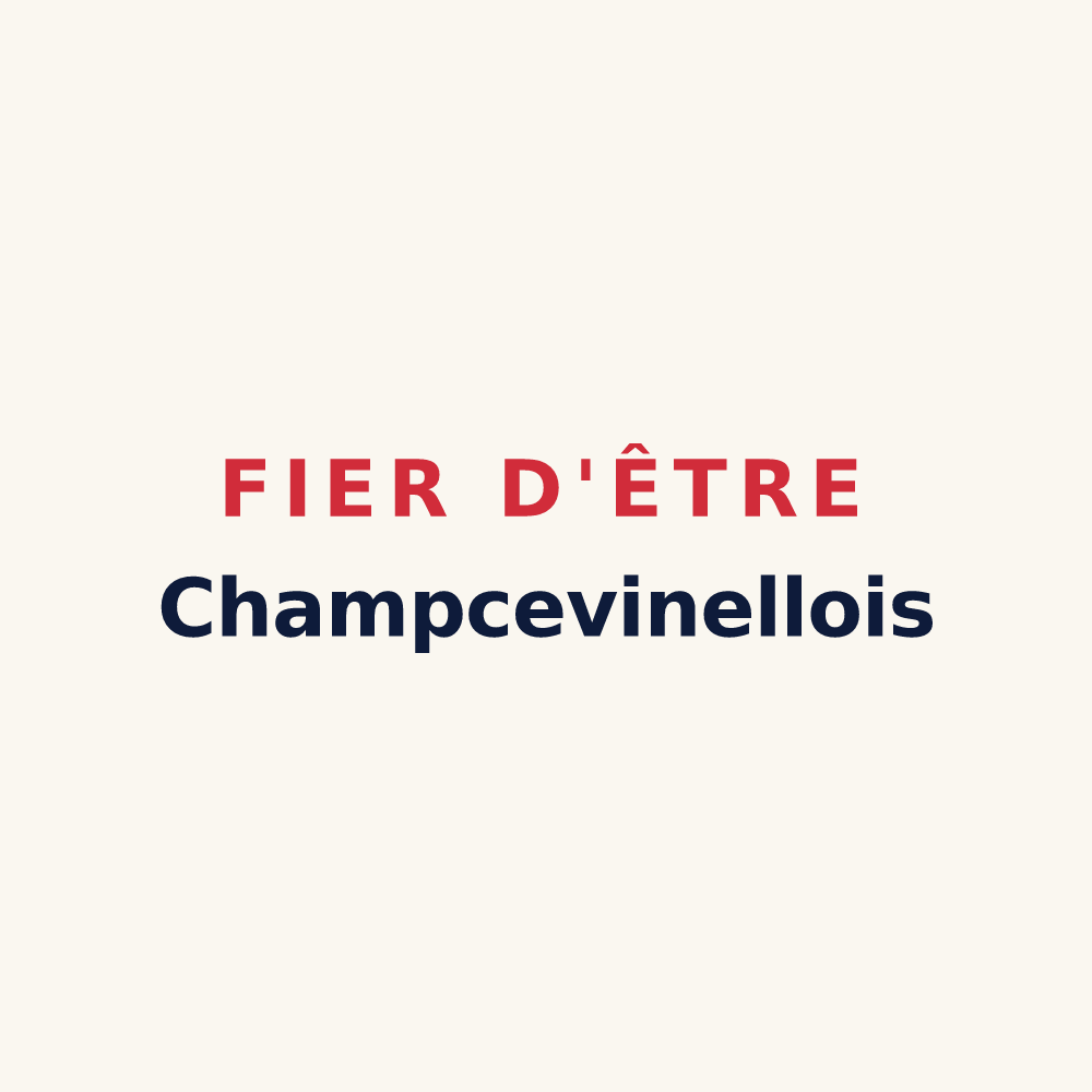 Tasse « Fier d'être Champcevinellois » — design pour Champcevinel