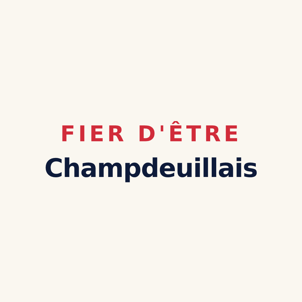 Tasse « Fier d'être Champdeuillais » — design pour Champdeuil